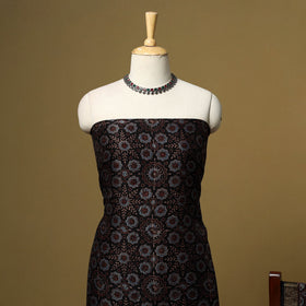 Natural dyed maheshwari silk 2pc unstitched dress material