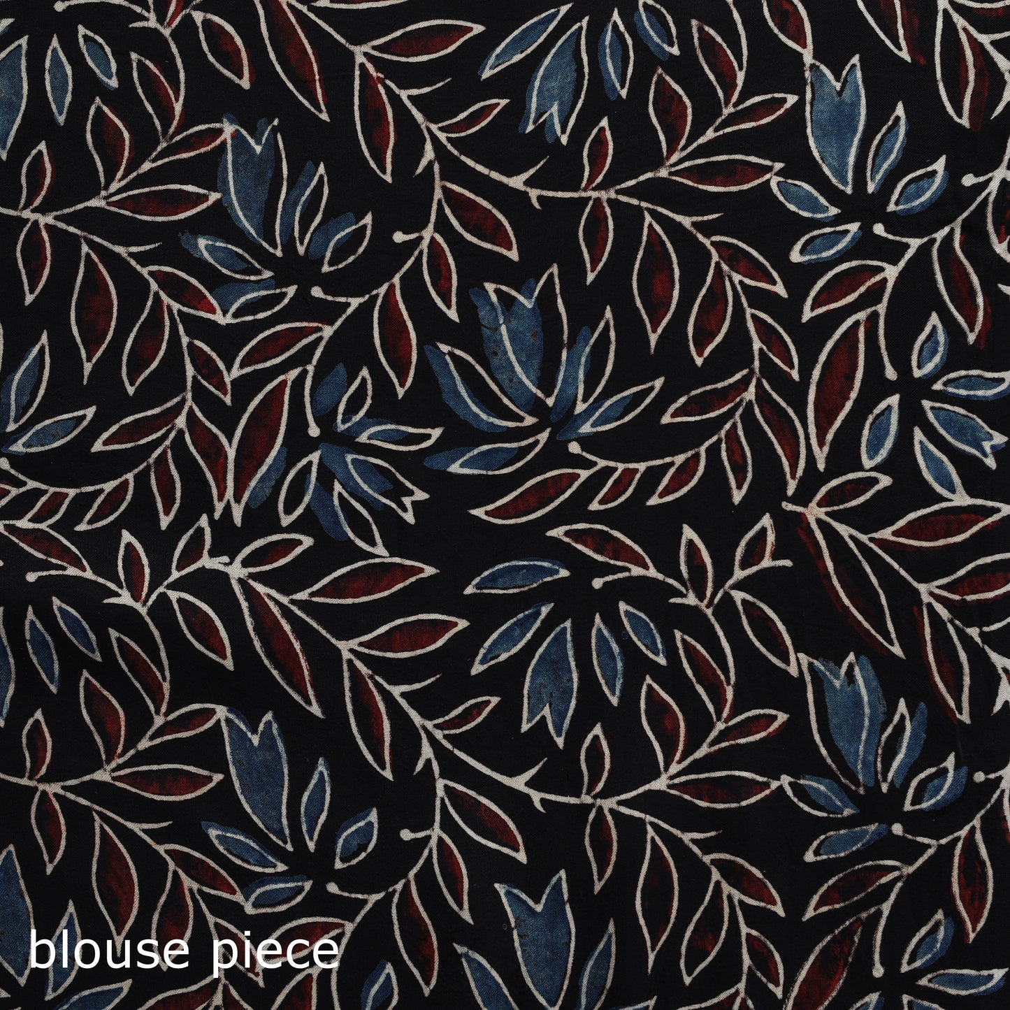 Natural dyed modal silk kutch hand block print ajrakh saree