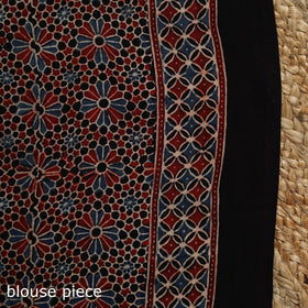 Natural dyed modal silk saree with lagdi patta 04