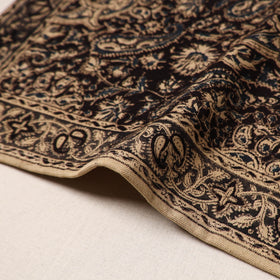 Black - natural dyed pedana kalamkari cotton table mat 10