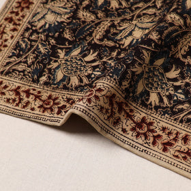 Black - natural dyed pedana kalamkari cotton table mat 16