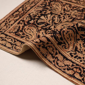Black - natural dyed pedana kalamkari cotton table mat 30