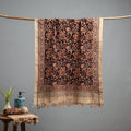 Natural dyed pedana kalamkari printed handloom cotton towel