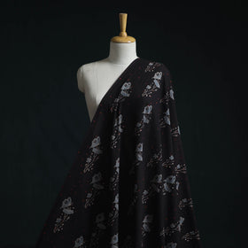 Natural dyed pure mul cotton hand block ajrakh print fabric