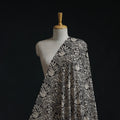 Natural dyed pure mul cotton hand block bagru print fabric