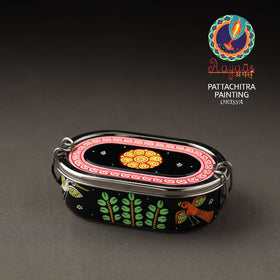Buy Odisha Pattachitra Handpainted Stainless Steel Capsule Lunch Box (4 x 2 in) Online at iTokri.com