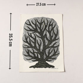  Original Gond Folk Art Painting by Gariba Singh Tekam 