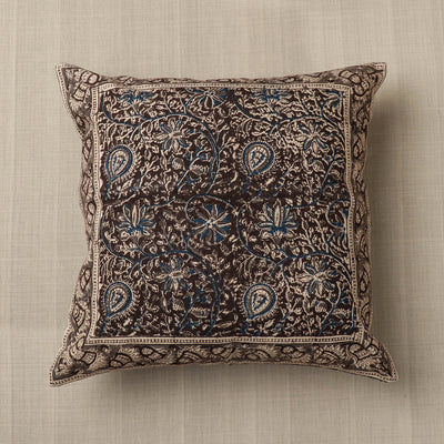  Original Pedana Block Print Cotton Kalamkari Cushion Cover
