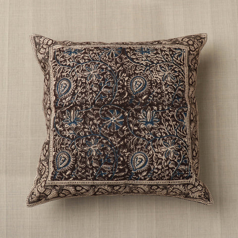  Original Pedana Block Print Cotton Kalamkari Cushion Cover