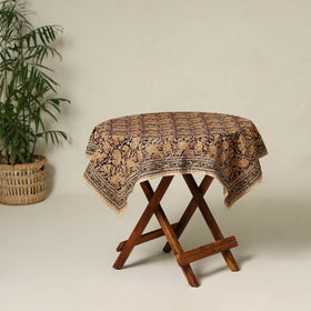 Black - original pedana kalamkari natural dyed cotton table