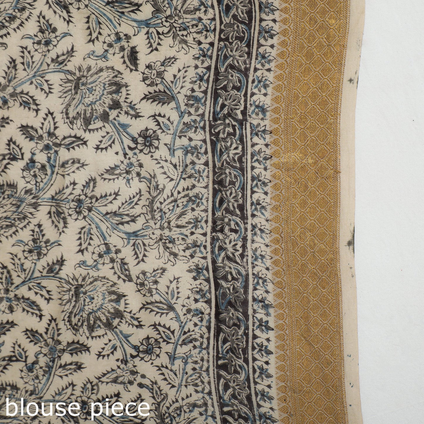 Original Pedana Kalamkari Block Print Silk Saree