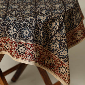 Black - original pedana kalamkari natural dyed cotton table