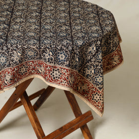 Black - original pedana kalamkari natural dyed cotton table