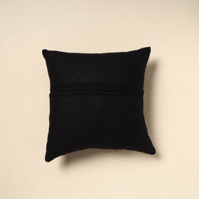 Black - patch ikat cushion cover 11 - handcrafted
