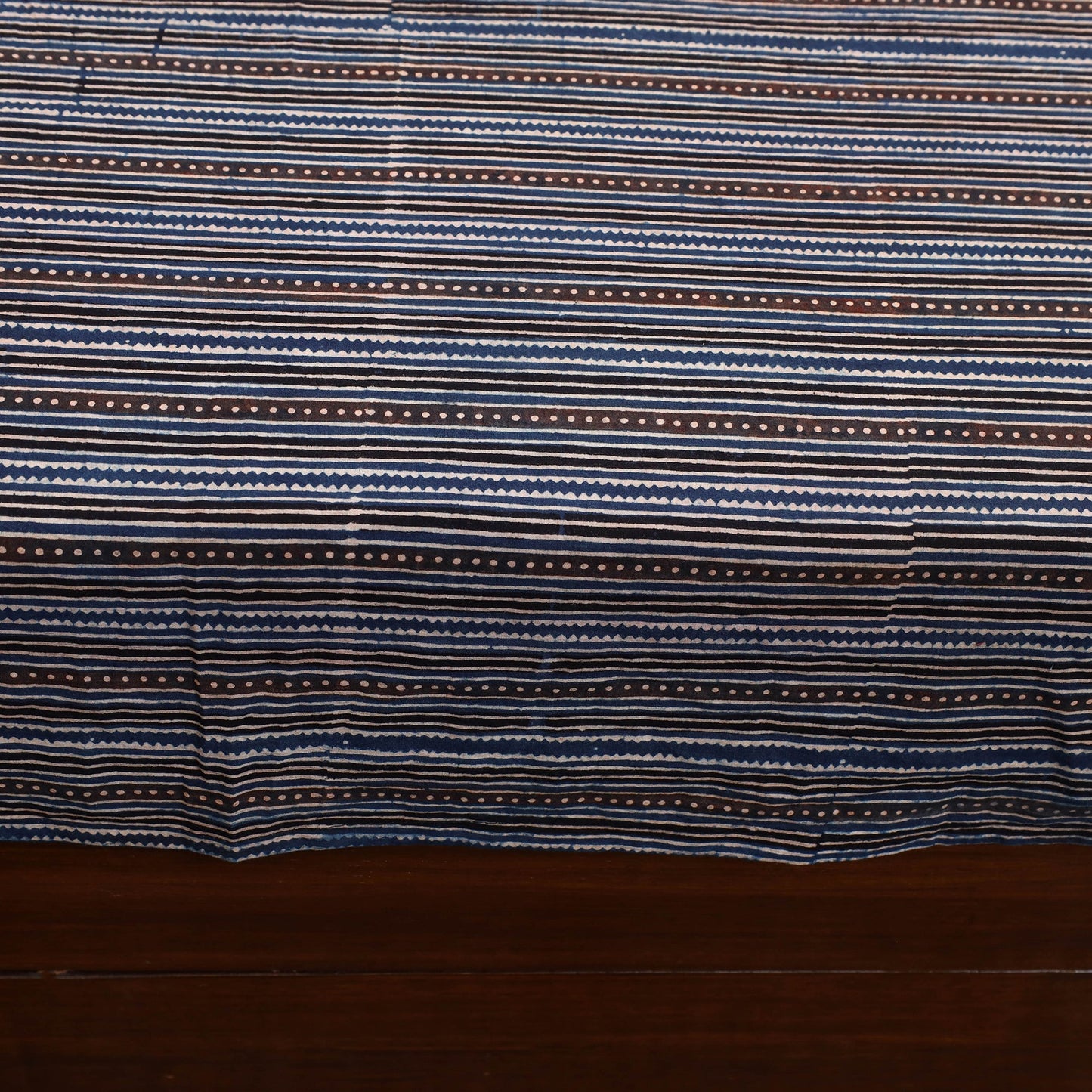 Black - Patchwork Block Print Ajrakh Cotton Double Bed Sheet Set 06