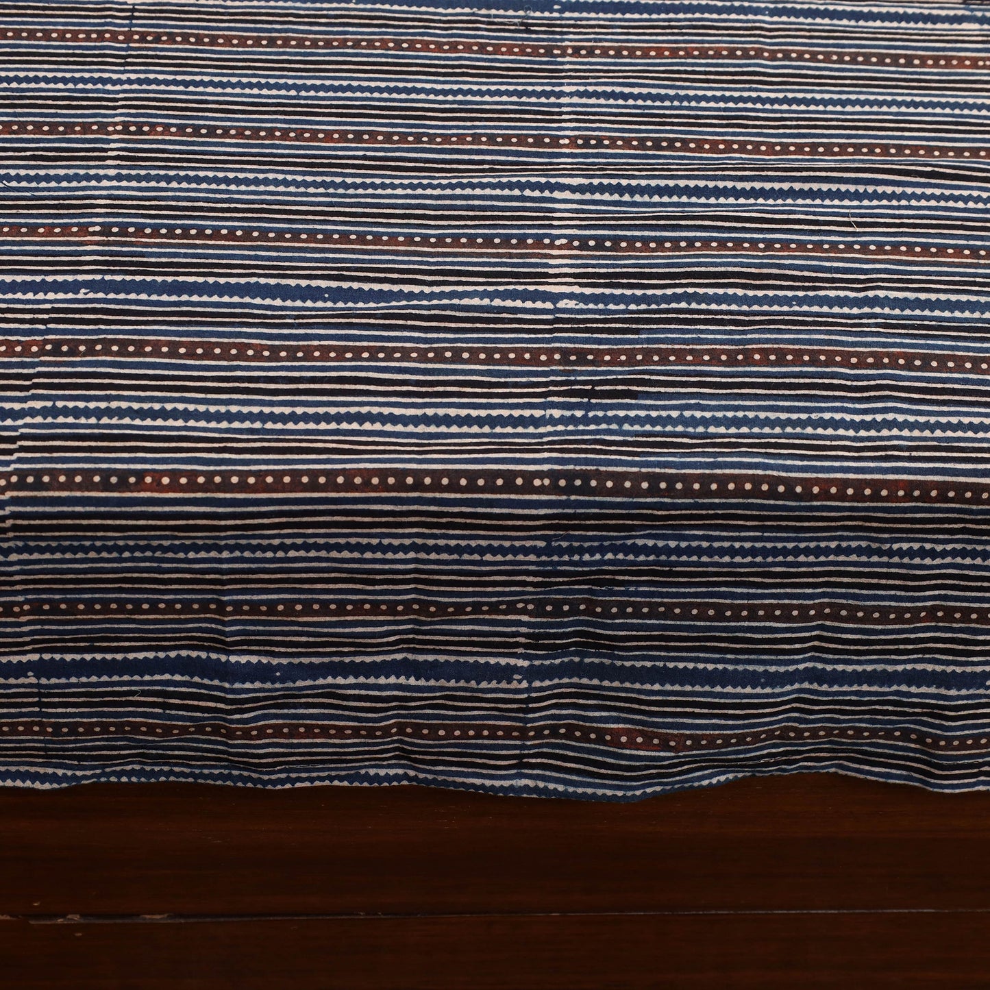 Black - Patchwork Block Print Ajrakh Cotton Double Bed Sheet Set 10