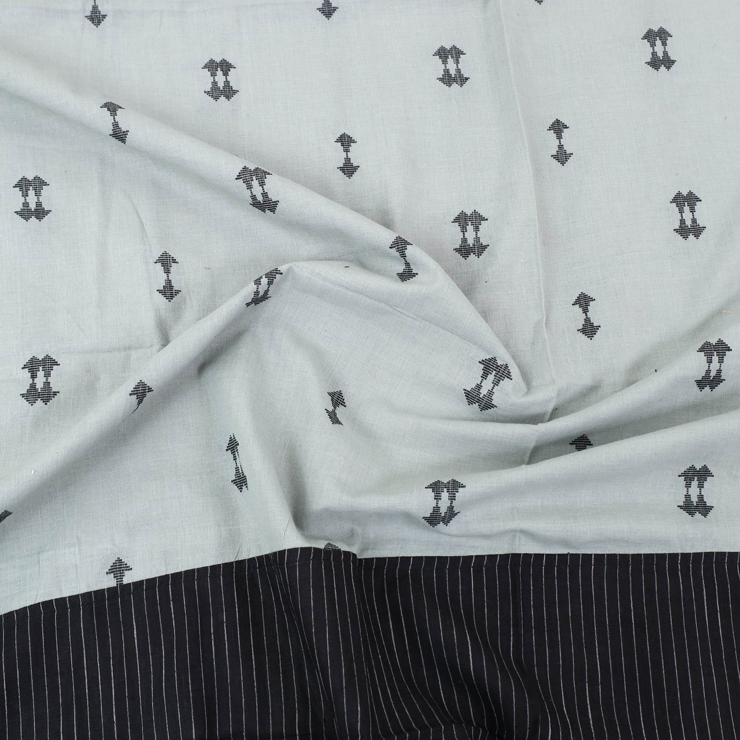 Black - patchwork cotton double jacquard bed sheet set 09