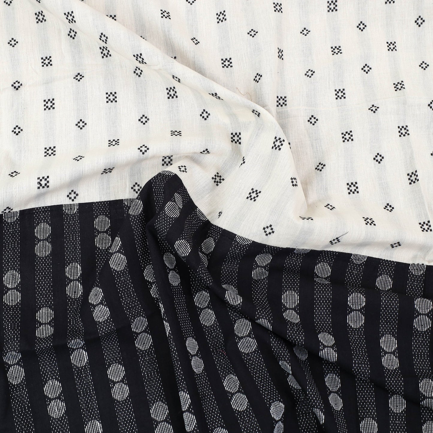 Black - patchwork cotton double jacquard bed sheet set 31