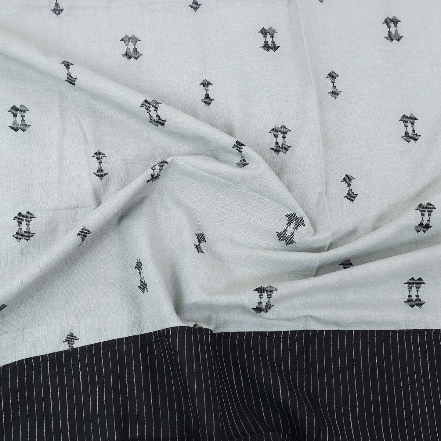 Black - patchwork cotton double jacquard bed sheet set 09