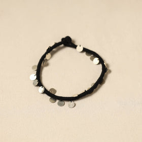 Black - patwa thread & bead work anklet by kailash 76