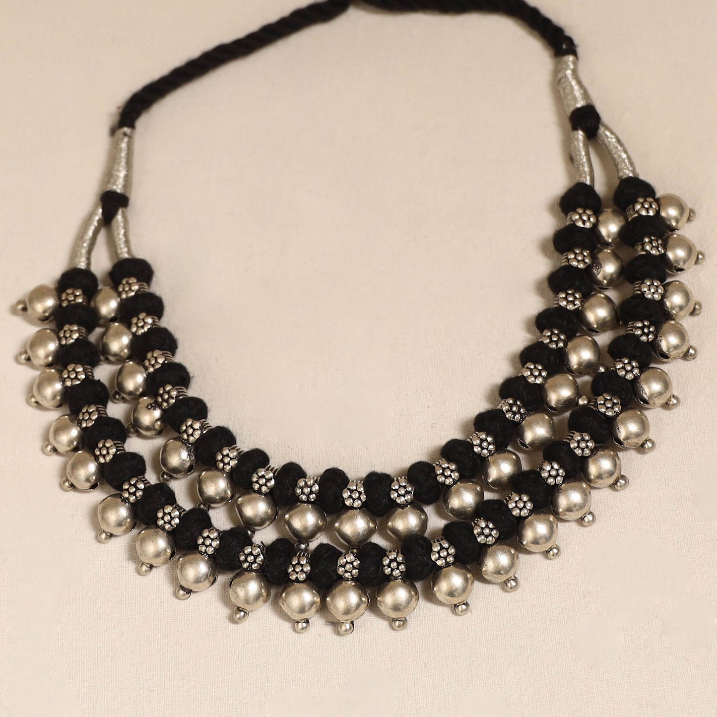 Patwa thread beads necklace by kailash 02 - handcrafted