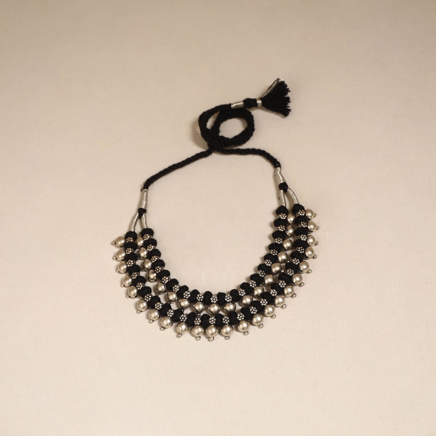 Patwa thread beads necklace by kailash 02 - handcrafted