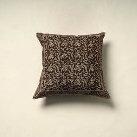 Black - pedana cotton kalamkari cushion cover 13