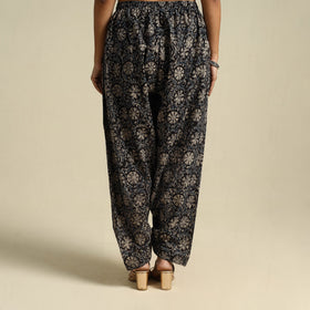 Black Pedana Block Print Cotton Kalamkari Salwar