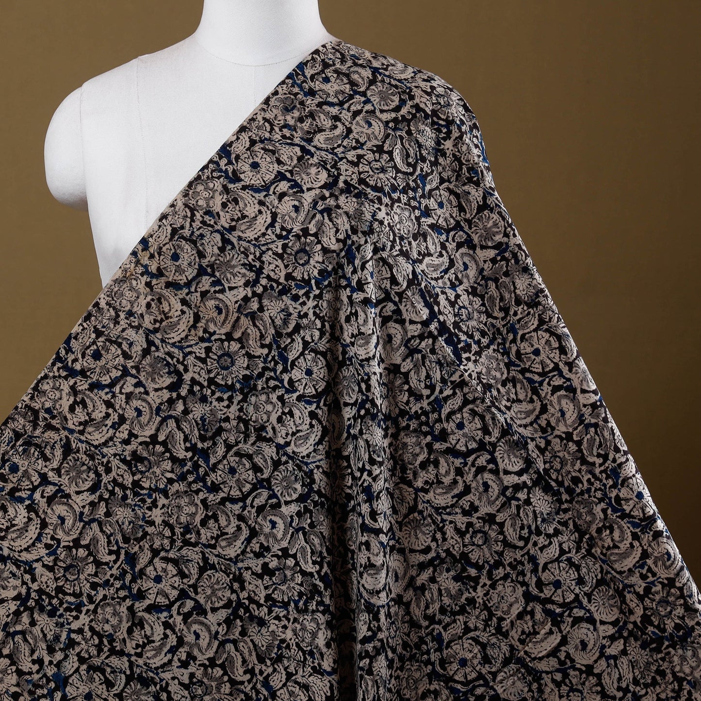 Pedana natural dyed cotton kalamkari fabric 09 - handcrafted