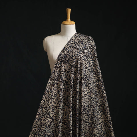 Pedana block print natural dyed cotton kalamkari fabric 19