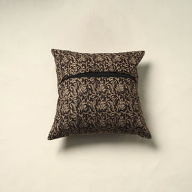 Black - pedana cotton kalamkari cushion cover 13