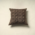 Black - pedana cotton kalamkari cushion cover 13