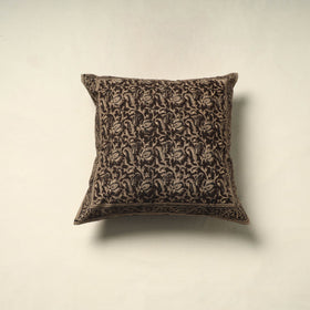 Black - pedana cotton kalamkari cushion cover 13