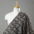  Black Pedana Block Print Cotton Kalamkari Fabric