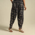  Black Pedana Block Print Cotton Kalamkari Salwar