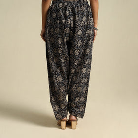  Black Pedana Block Print Cotton Kalamkari Salwar