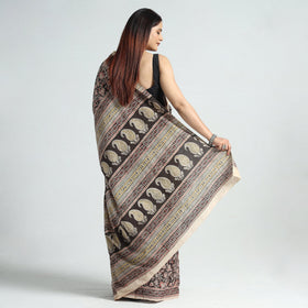 Designer Kalamkari Saree – Block Print & Pure Cotton