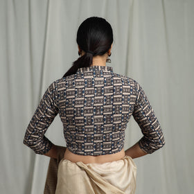 Black - pedana cotton natural dyed kalamkari readymade