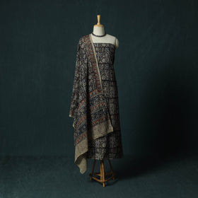 Pedana hand block print natural dyed cotton kalamkari 2pc