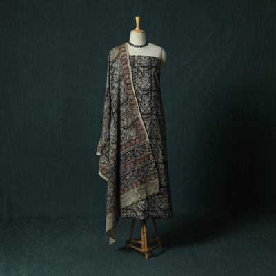 Pedana hand block print natural dyed cotton kalamkari 2pc