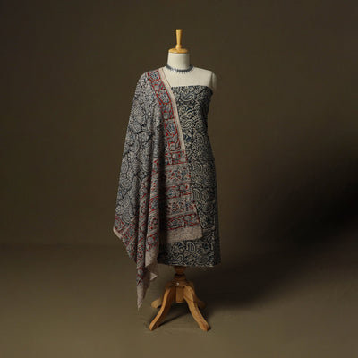 Pedana hand block print natural dyed cotton kalamkari 2pc