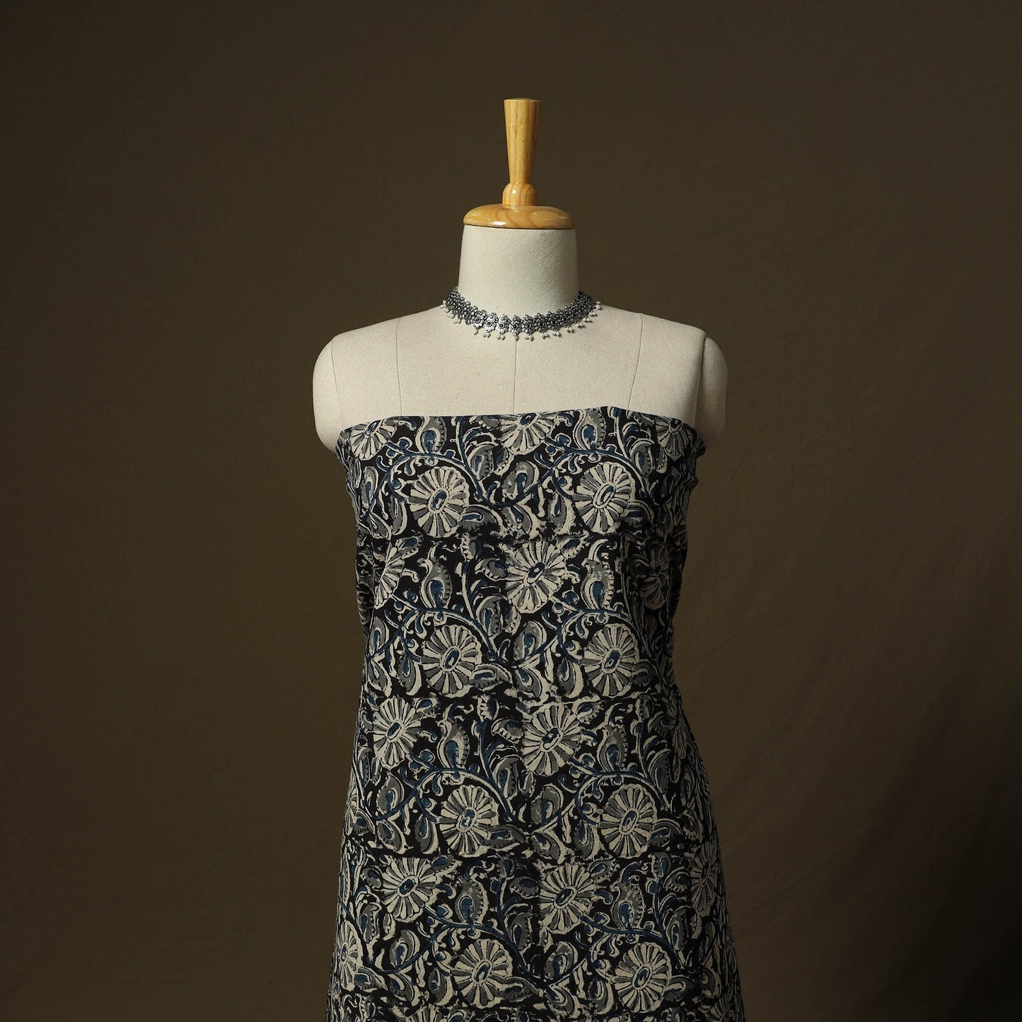 Pedana hand block print natural dyed cotton kalamkari 2pc
