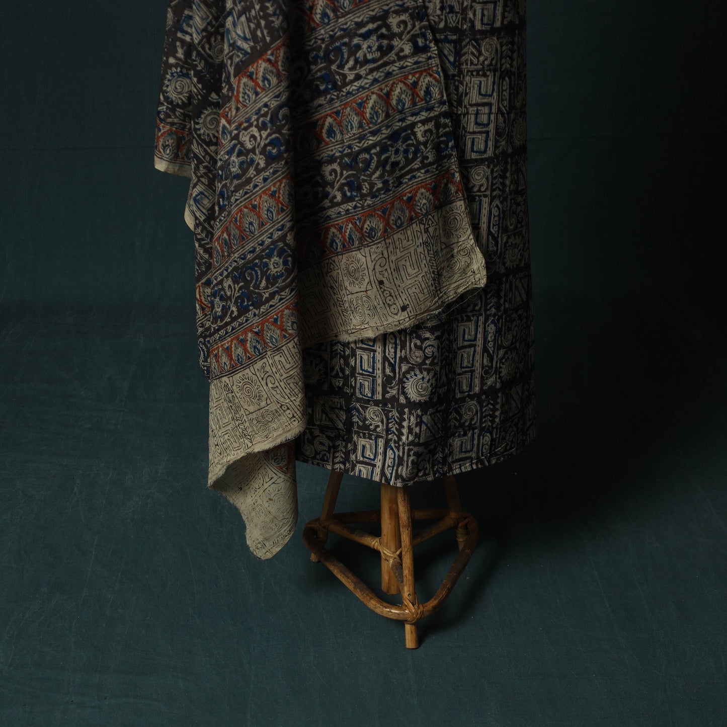Pedana hand block print natural dyed cotton kalamkari 2pc
