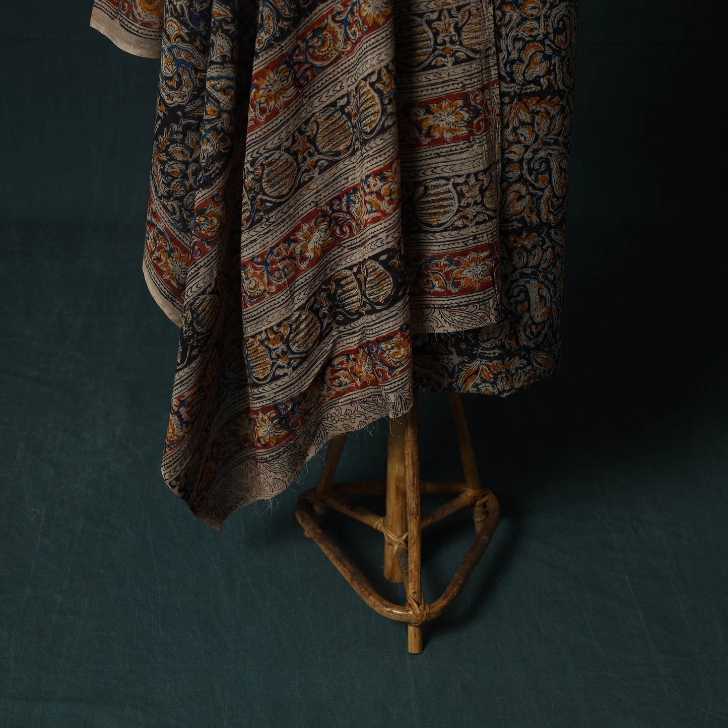 Pedana hand block print natural dyed cotton kalamkari 2pc