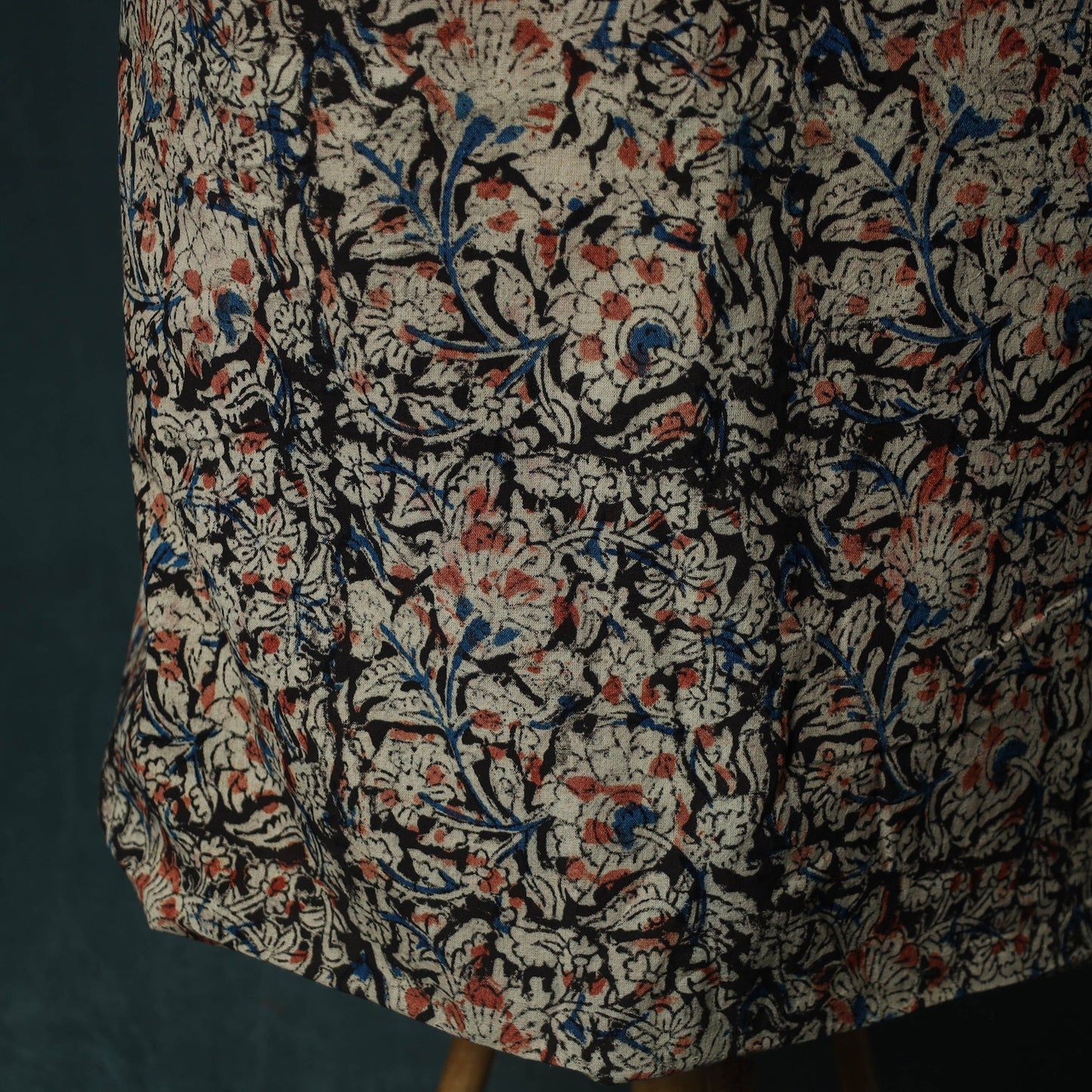 Pedana hand block print natural dyed cotton kalamkari 2pc