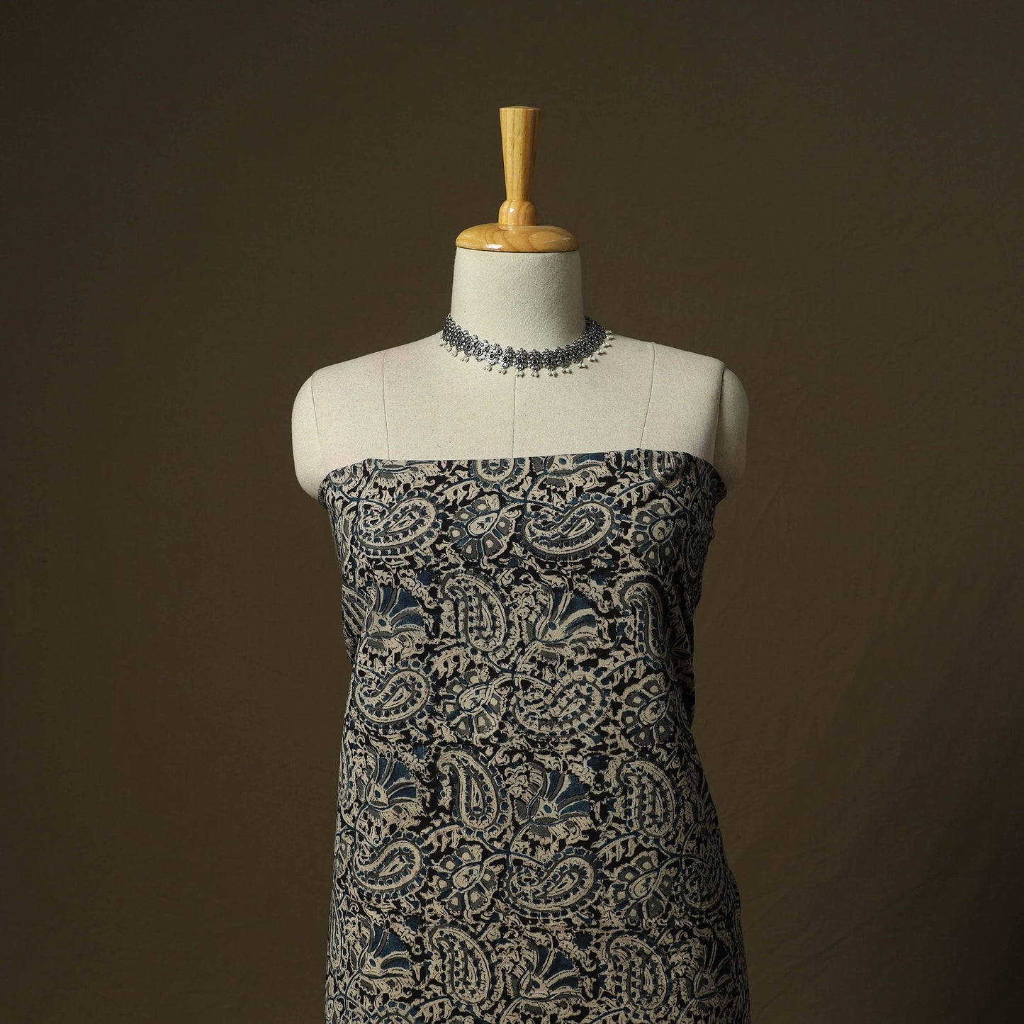 Pedana hand block print natural dyed cotton kalamkari 2pc