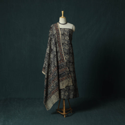 Pedana hand block print natural dyed cotton kalamkari 2pc