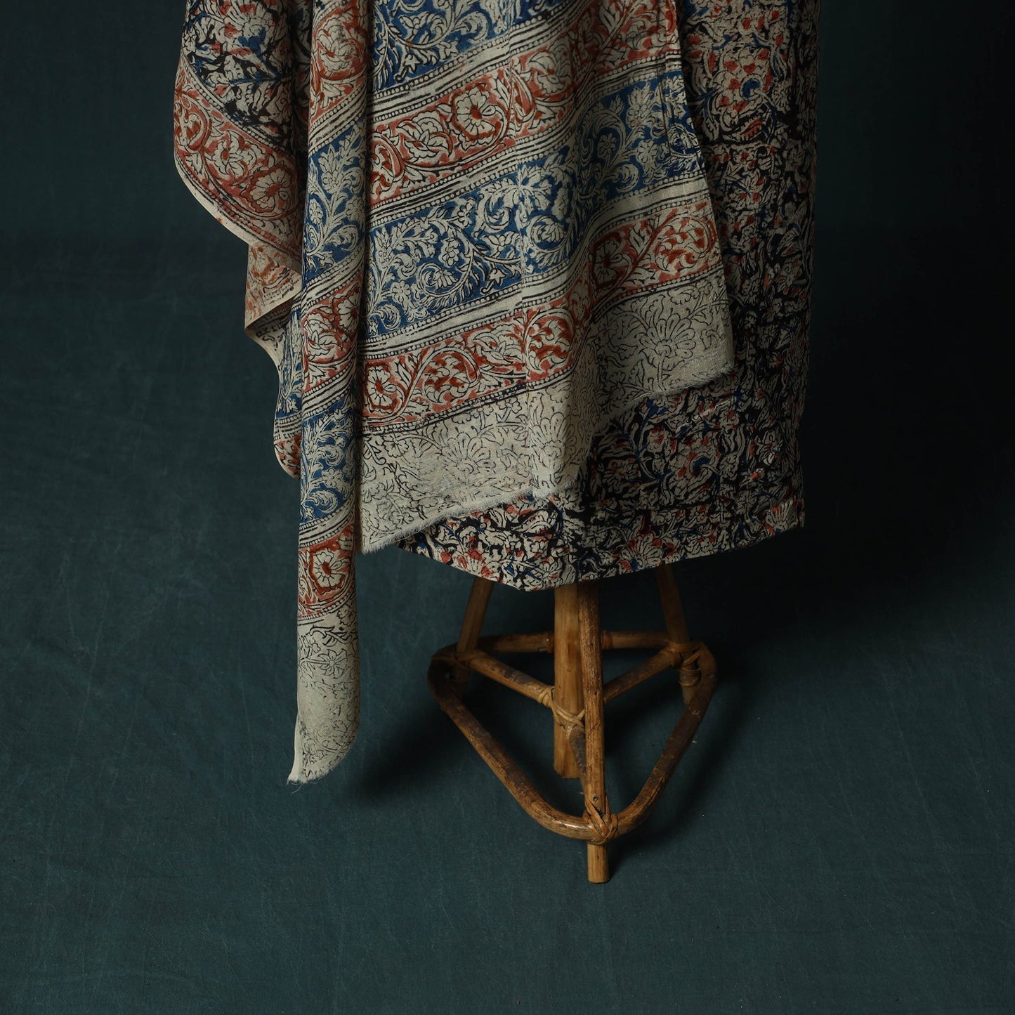 Pedana hand block print natural dyed cotton kalamkari 2pc