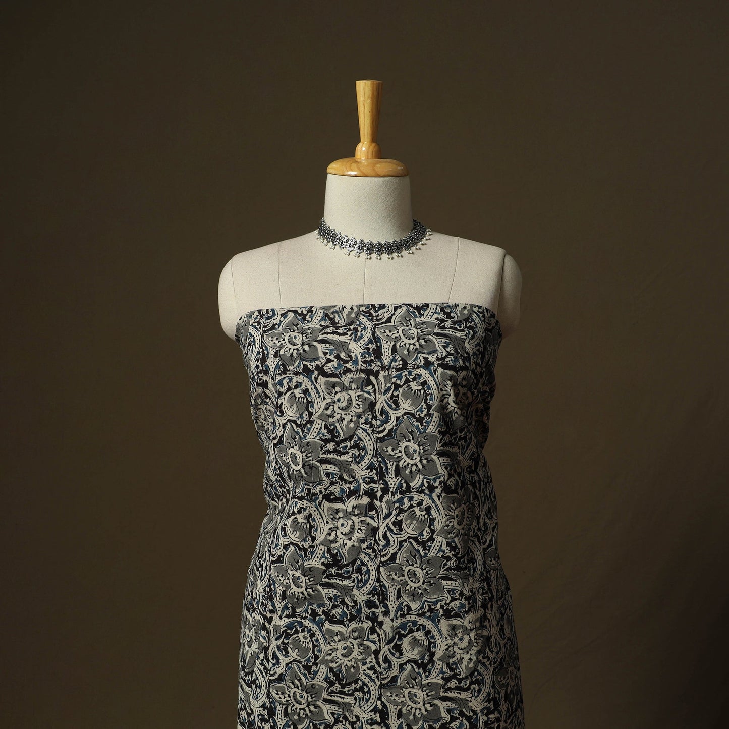 Pedana hand block print natural dyed cotton kalamkari 2pc