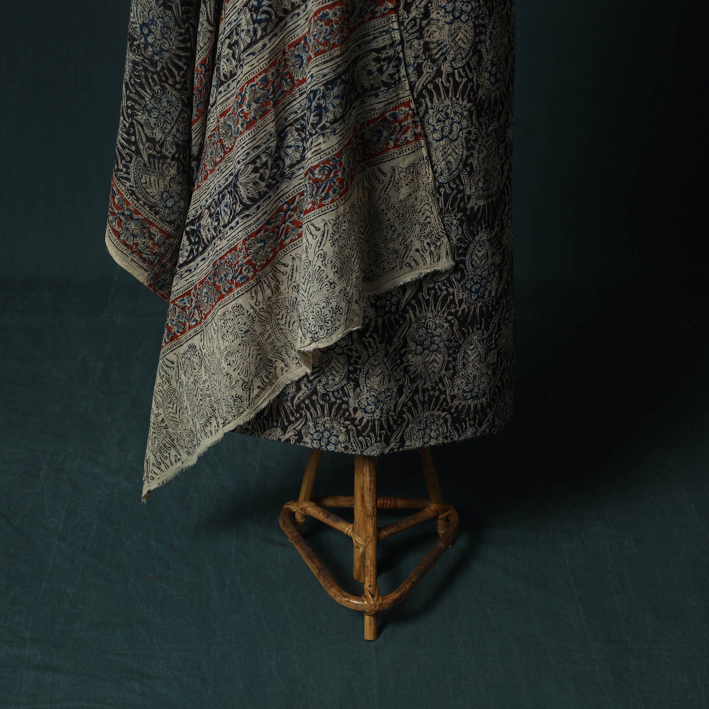 Pedana hand block print natural dyed cotton kalamkari 2pc